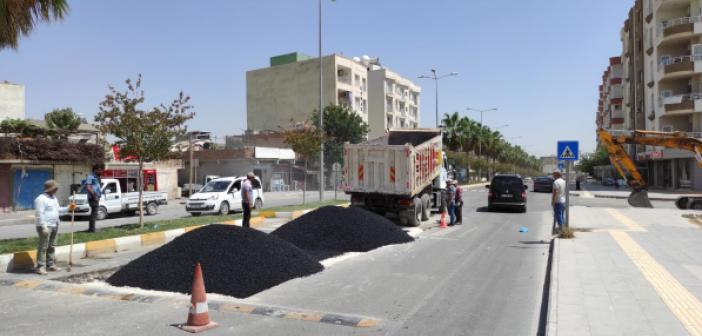 Nusaybin'de Cadde ve sokaklarda asfalt çalışmaları sürüyor