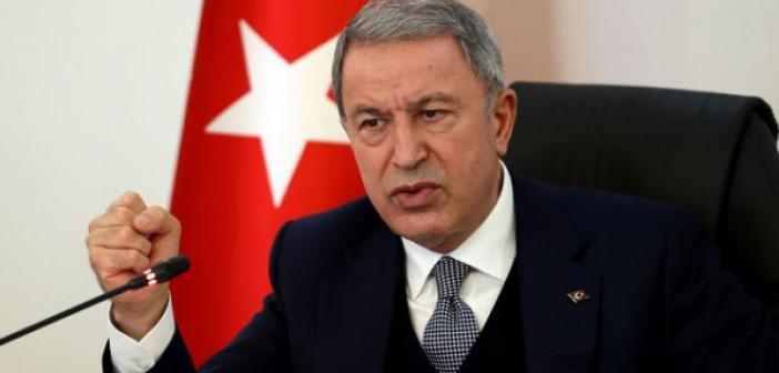 Bakan Akar: "Birliklerimiz güven içinde, tehdit veya risk görürsek 24 saatte çekiliriz"