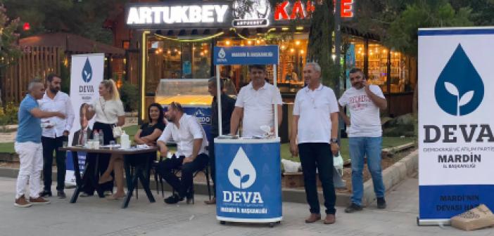 DEVA Partisi'nden Mardin'de tanıtım standı