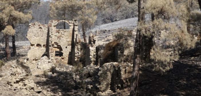FOTO GALERİ | Manavgat`taki yangın Lyrbe Antik Kenti’ni de küle çevirdi | 2021 Orman Yangınları