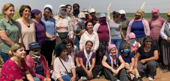 HDP’li kadın meclisi tarlada çalışan kadın işçileri dinledi