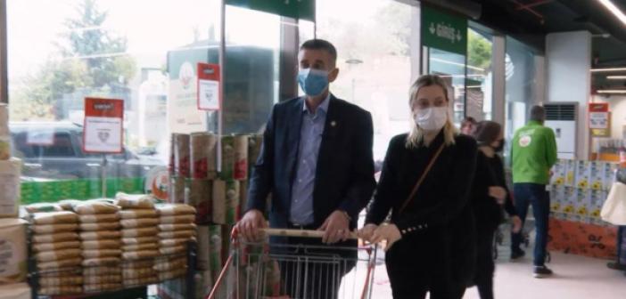 Erdoğan'ın alışveriş yaptığı markete İYİ Partili vekil de gitti! Fişi görünce asgari ücrete zam istedi