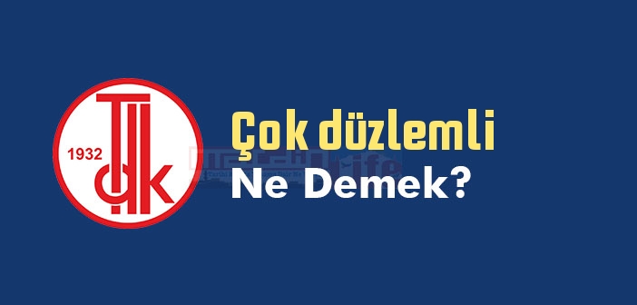 Çok düzlemli ne demek? Çok düzlemli TDK sözlük anlamı nedir?