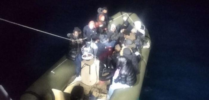 Mobil radarın tespit ettiği 50 göçmen yakalandı