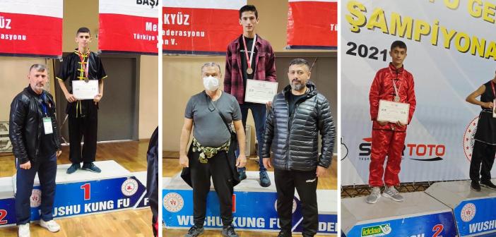 Nusaybinli Wushucular 4 dalda Türkiye Şampiyonu oldu