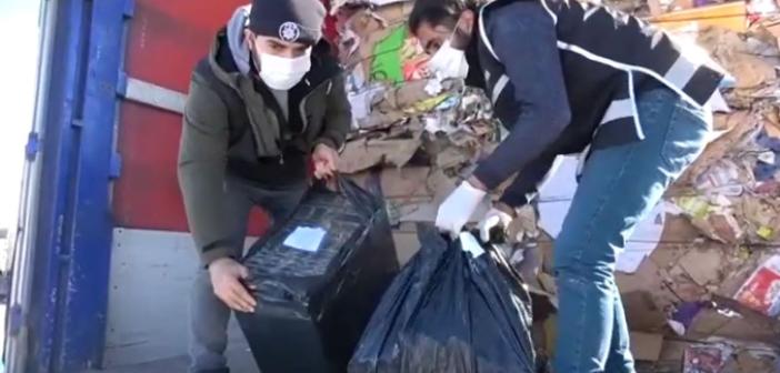 VİDEO - Mardin´de 61 Bin 580 Paket Kaçak Sigara Yakalandı