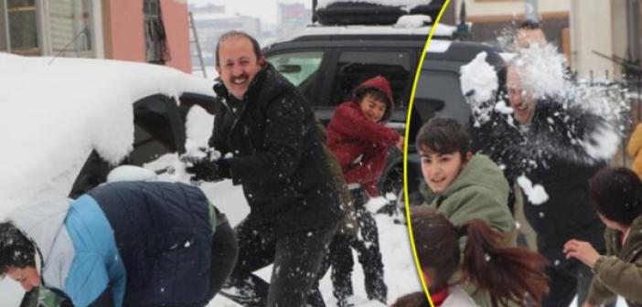 Şırnaklı çocuklar, valiyi kar topu oynamaya davet etti!