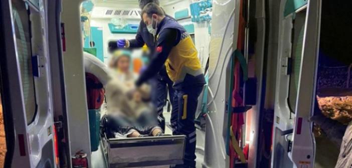 Nusaybin'de mahsur kalan hamile kadın hastaneye kaldırıldı