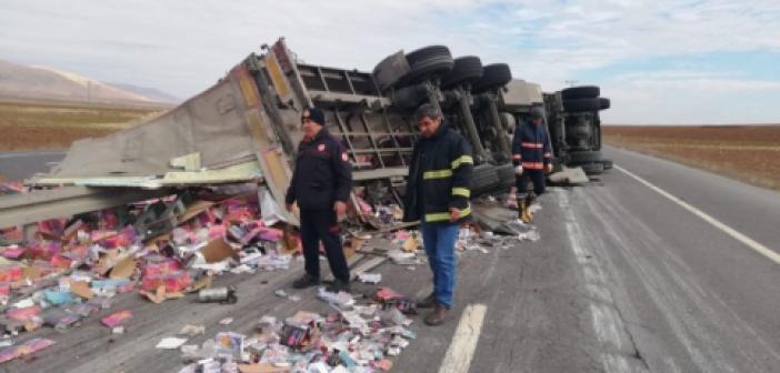 VİDEO- İpek yolunda trafik kazası!