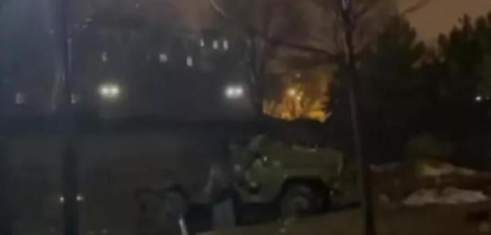 Donetsk'te büyük bir patlama meydana geldi! Ortalık karıştı, sirenler çalıyor