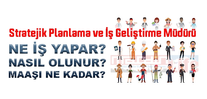 Stratejik Planlama ve İş Geliştirme Müdürü nedir, ne iş yapar? Stratejik Planlama ve İş Geliştirme Müdürü olma şartları, 2022 maaşları ne kadar, nasıl olunur?