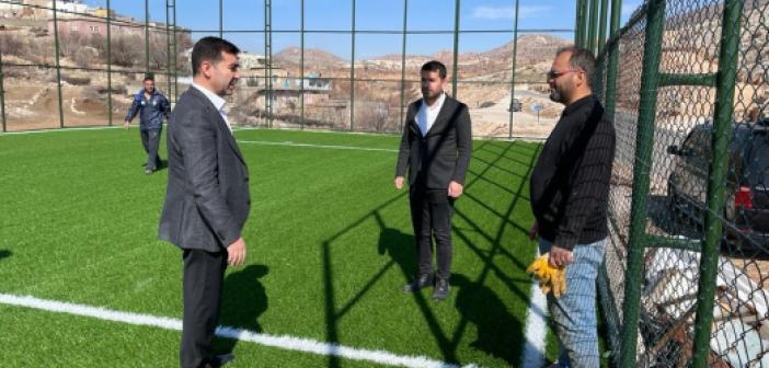 Dargeçit'in Köyleri, çim sahalara kavuşuyor
