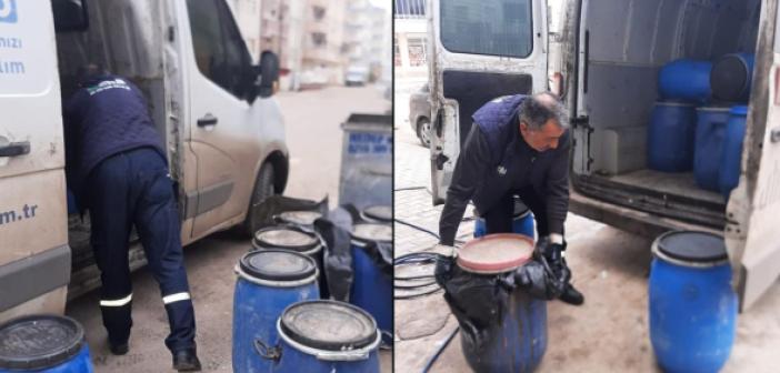 Atık yağ getirene deterjan belediyeden