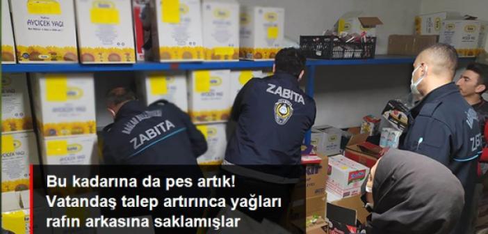 Raflardan kaldırılan ürünler depolarda ele geçirildi