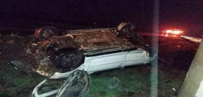 Mardin’de otomobil takla attı: 4 yaralı