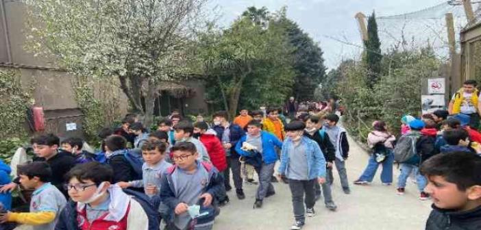 Darıca’da çocuklar Hayvanat Bahçesi’ni geziyor