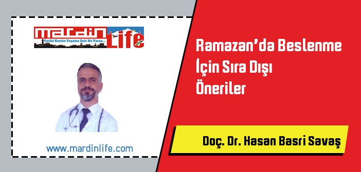 Ramazan’da Beslenme İçin Sıra Dışı Öneriler