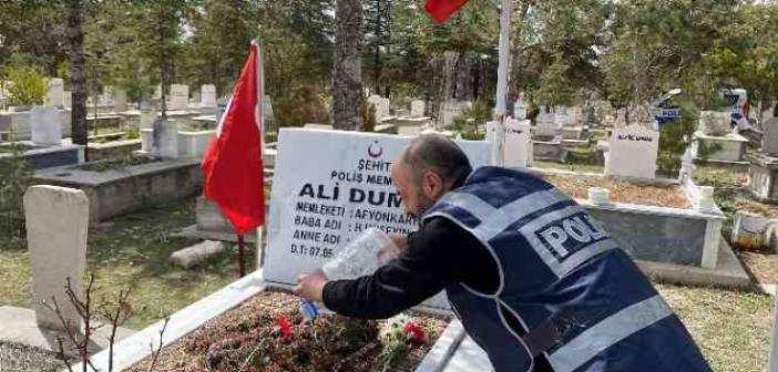 Şehit polis memuru meslektaşları tarafından yad edildi
