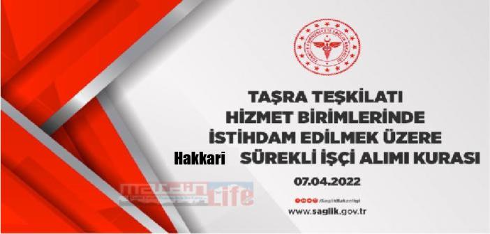 Hakkari için Sağlık Bakanlığı personel alımı kura çekimi sonuçları! 7 Nisan Hakkari İŞKUR işçi alımı ne zaman açıklanacak?