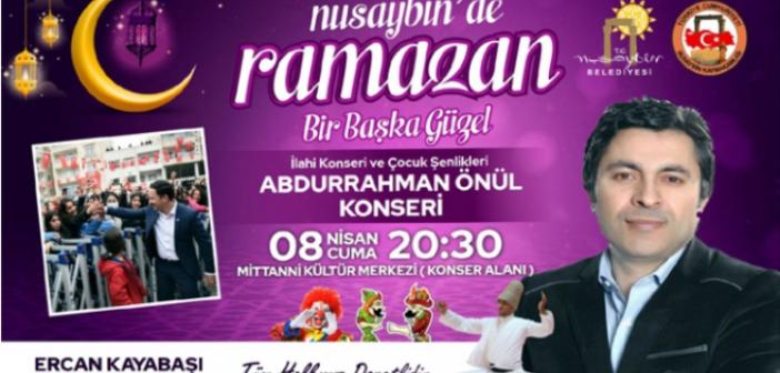 Abdurrahman Önül Nusaybin'de konser verecek