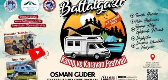 Kamp ve karavan tutkunları Battalgazi’de buluşuyor
