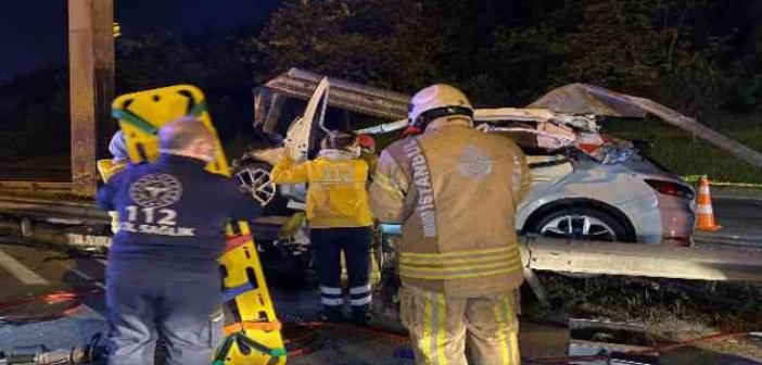 TEM otoyolunda feci kaza: 1 kişi hayatını kaybetti