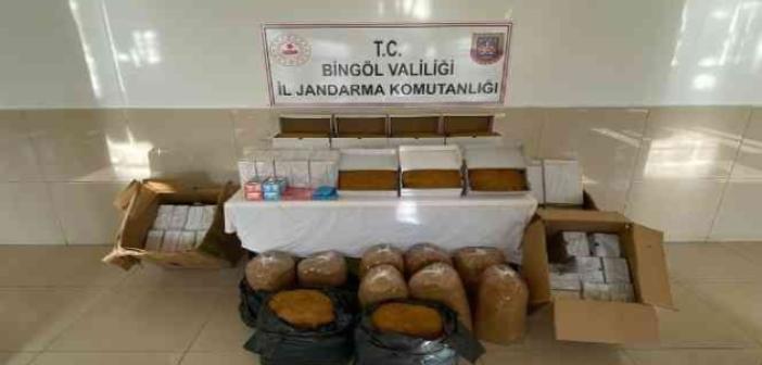 Bingöl’de 151 kilo kaçak tütün ele geçirildi