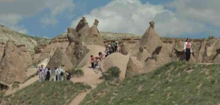 Kapadokya’yı gezen öğrenciler hayran kaldı
