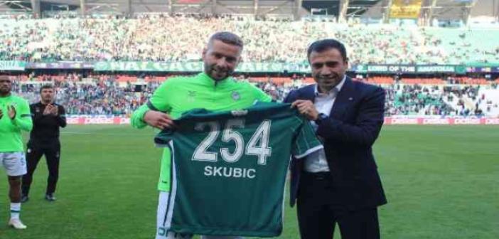 Skubic, Konyaspor formasıyla 254. maçında