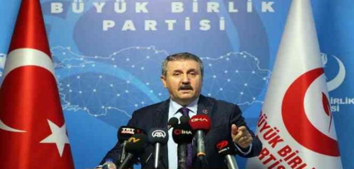 BBP Genel Başkanı Destici: “PKK’ya desteği keserlerse Türkiye NATO üyeliklerine neden hayır desin”
