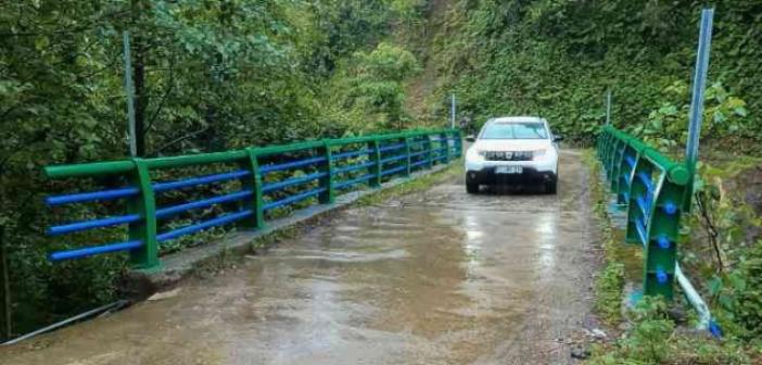 Rize’de köy yolları artık daha güvenli