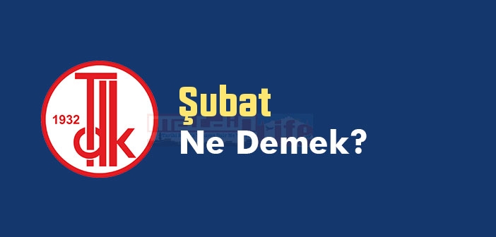 Şubat ne demek? Şubat TDK sözlük anlamı nedir?