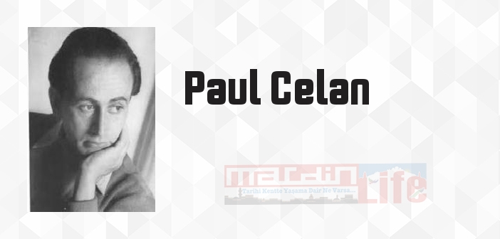Bademlerden Say Beni - Paul Celan Kitap özeti, konusu ve incelemesi
