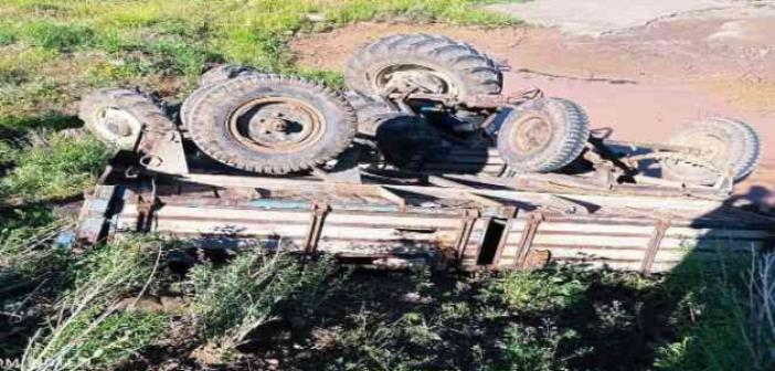 Tuzluca’da traktör kazası