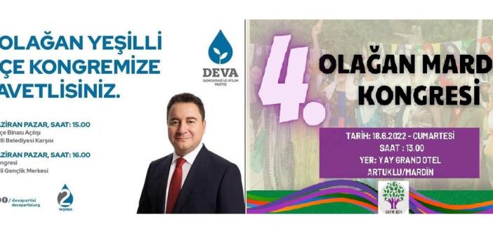 HDP ve Deva Partisinde Kongre Heyecanı