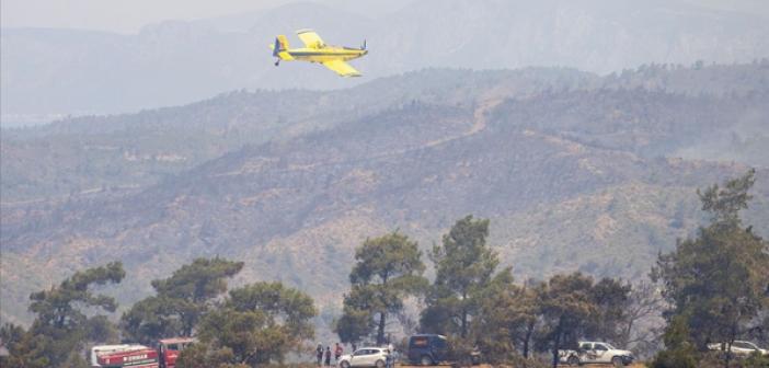 VİDEO- Marmaris'teki orman yangınına müdahale sürüyor