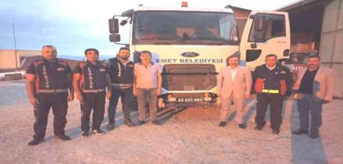 Emet Belediyesi’nden Marmaris yangınına araç ve ekip desteği