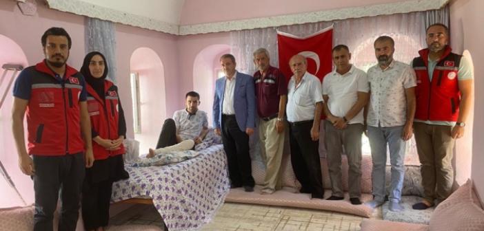 Yaralanan Mardinli Askere Ziyaret