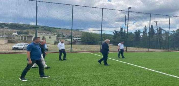 Osmaneli’nde köylere spor tesisleri yapılmaya başlandı