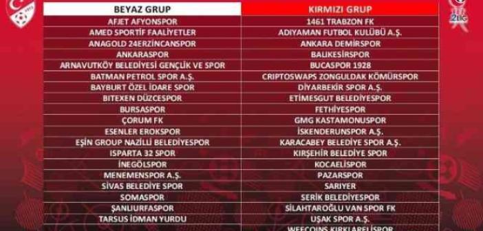24 Erzincanspor Beyaz Grup’ta mücadele edecek