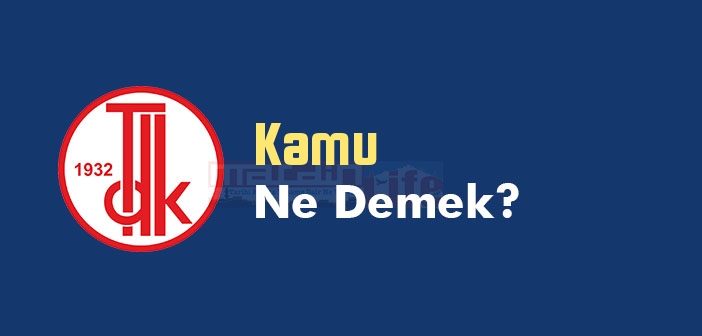 Kamu ne demek? Kamu TDK sözlük anlamı nedir?