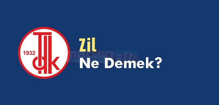 Zil ne demek? Zil TDK sözlük anlamı nedir?