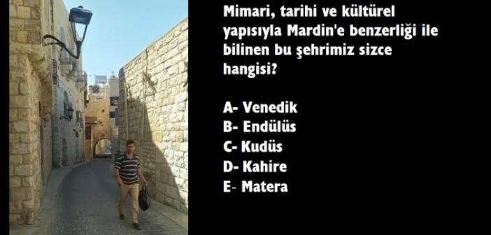 Mimari, tarihi ve kültürel yapısıyla Mardin'e benzerliği ile bilinen bu şehrimiz sizce hangisi?