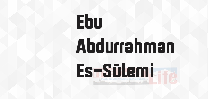 Ruhun Hastalıkları ve Çareleri - Ebu Abdurrahman Es-Sülemi Kitap özeti, konusu ve incelemesi