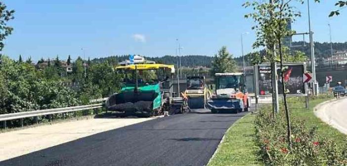 Bahçeşehir Bağlantı Yolunda asfalt çalışmaları başladı