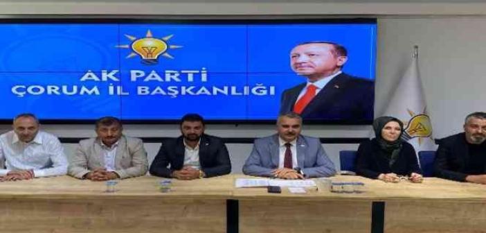 AK Parti Çorum İl Başkanı Yusuf Ahlatcı: