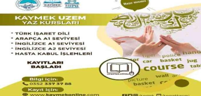 KAYMEK UZEM’in kurs kayıtları başladı