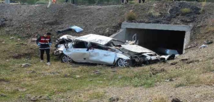 Yozgat’ta araç menfeze düştü: 1 ölü, 2 yaralı