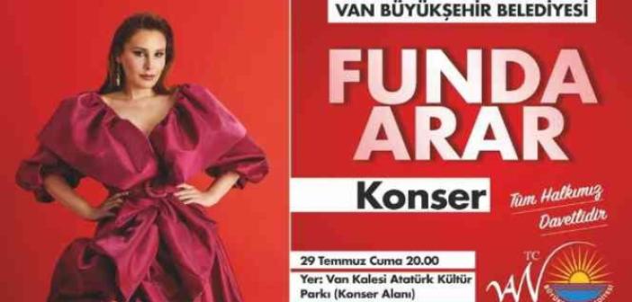 Funda Arar Van’da sevenleriyle buluşacak