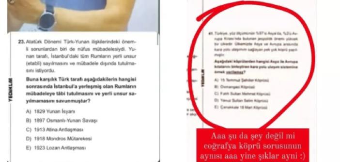 İŞTE 2022 KPSS ve Yediiklim yayınevindeki ortak sorular ve cevapları